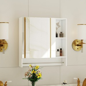 Bathroom Mirror Cabinet Wall Mounted,Medicine Cabinet,Over The Toilet Storage Cabinet with Shelves - 1 of 4