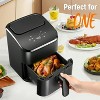 MaseiKar Air Fryer 3 Qt, Small Airfryer Digital , Bake, Reheat, Roasts for Quick Easy Meals, Mini Compact & Quiet, Nonstick & Dishwasher Safe Basket - 2 of 4