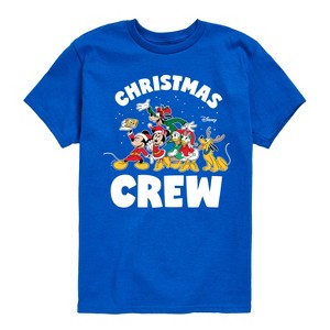 Boys' - Disney - Mickey and Friends Christmas Crew Short Sleeve Graphic T-Shirt - 1 of 3