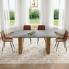 NicBex Dining Table Set for 6 Modern Cozy Rectangle MDF Dining Set with 6 Chairs for Dining Room - 3 of 4