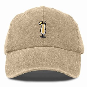 Dalix Pina Colada Embroidered Cap Cotton Baseball Cute Cool Dad Hat Womens - 1 of 4