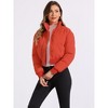 INSPIRE CHIC Women's Winter Outwear Baggy Padded Cropped Bomber Jacket - 2 of 4