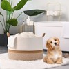 Aoibox Large Cotton Rope Blanket Basket 20x13 Inch Woven Laundry Hamper Storage Organizer for Living Room Nursery Pillows Toys - 3 of 4