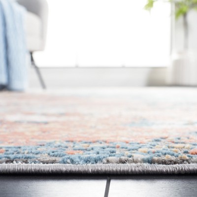 Ivory Abstract Braided 24" Synthetic Reversible Rug