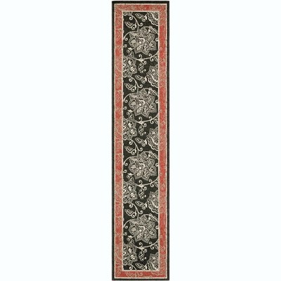 Mark & Day Joel 2'5"x11'10" Runner Woven Indoor and Outdoor Area Rugs Black: Stain-Resistant, Pet Friendly, Traditional Style