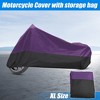 Unique Bargains 180T Waterproof Rain Dust Motorcycle Cover Outdoor Sun Protector - 4 of 4