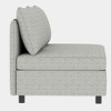 NicBex Couches for Living Room Armless Seat Loveseat Couches Chaise Longue Sofa Fabric Flexible Sofa with Storage for Small Spaces, Living Room - 2 of 3