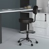 Medical/Drafting Stool with Back Cushion - Boss Office Products - image 2 of 4