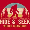 Men's Design By Humans Bigfoot - Hide And Seek World Champion By clickbong T-Shirt - 2 of 2