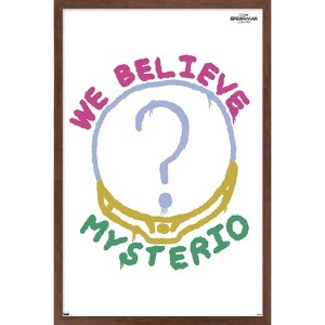 Trends International Marvel Spider-Man: No Way Home - We Believe Mysterio Framed Wall Poster Prints - 1 of 4