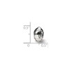 Black Bow Jewelry Sterling Silver Football Bead Charm - 4 of 4