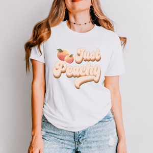 Simply Sage Market Just Peachy Retro Short Sleeve Tee - 1 of 4