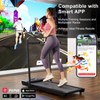 Superun 3 in 1 Foldable Walking Pad with Handle, 3.0 HP Treadmill with 9% Incline Max - 3 of 4
