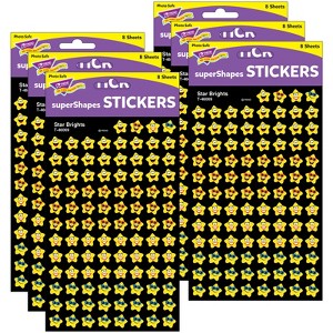 TREND Star Brights superShapes Stickers, 800 Per Pack, 6 Packs - 1 of 4
