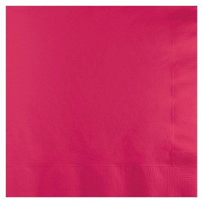 50ct Hot Magenta Pink Disposable Napkins