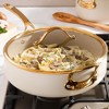 Bloomhouse  6 QT Heavy Duty Aluminum Premium PFA Free Ceramic Nonstick Saute Pan with Lid - 2 of 4