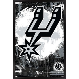 Trends International NBA San Antonio Spurs - Maximalist Logo 23 Framed Wall Poster Prints - 1 of 4