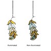 Chloe Lighting Feather Tiffany-Style Stained Glass Window Panel 7" Tall - 3 of 4