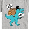 Boys' - Instant Message - Thanksgiving Turkey with Dinosaur Short Sleeve Graphic T-Shirt - 2 of 4