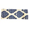 RLF Home 100% Cotton High Quality Flame Tailored Window Valance with 1.5" Rod Pocket 50" W X 12" L Navy - 3 of 4