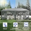 10x20 Pop Up Canopy Tent with 6 Sidewalls Waterproof Outdoor Party Tent Canopy Tents with Adjustable Height Commercial Event Gazebo - 3 of 4