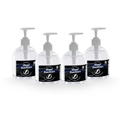 NHL Tampa Bay Lightning 16oz Pump Top Hand Sanitizer - 4pk