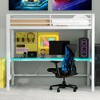NicBex Twin/Full Size Metal Gaming Loft Bed with LED Lights,Desk,Charging Station&Guardrails,Multifunctional Loft Bed for Gamers&Teens,250lbs Max - 2 of 4