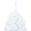 Artificial Pre-lit Christmas Tree with Ball Set White 70.9" PVC - 3 of 4