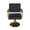 Hrinhom 20"W Hydraulic Salon Chair,Modern 360° Swivel Barber Chair, Hairdressing Chair with Adjustable Height - 4 of 4