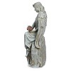Roman 17.75" Angel with Flowers Resin Outdoor Garden Statue Gray - 3 of 4