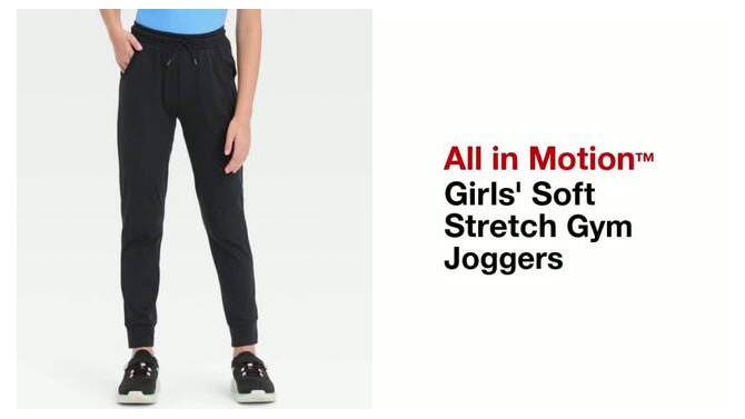 Girls&#39; Soft Stretch Gym Joggers - All In Motion™, 2 of 5, play video