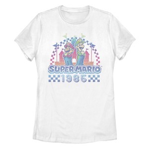 Women's Nintendo Brothers Retro Portrait T-Shirt - 1 of 4