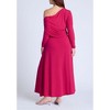 ELOQUII Women's Plus Size Knit Shirred Dress - 3 of 3