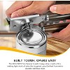 Manual Can Opener with Solid Wood Handle, Sharp Smooth Edge Blade - 3 of 4