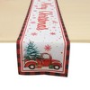 Unique Bargains Christmas Table Runner Polyester Red White 71x14 Inch 1 Pc - 4 of 4