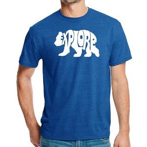 LA Pop Art Explore - Men's Premium Blend Word Art T-Shirt - 1 of 4