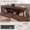 SinCiDo Farmhouse King Sized Wooden Bed Frame, with Charging Station and Led Lights, 52" High Headboard and 4 Large Drawers, Noise Free - 4 of 4