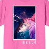 Belle Mysterious Creature Poster Art Crew Neck Short Sleeve Hot Pink Men's T-shirt - 2 of 2
