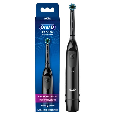 Oral-B Vitality Pro Electric Rechargeable Toothbrush with 2 Brush Heads,  Black