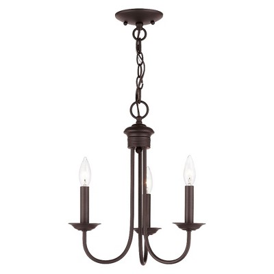 Livex Lighting Estate 3 - Light Chandelier in  Bronze