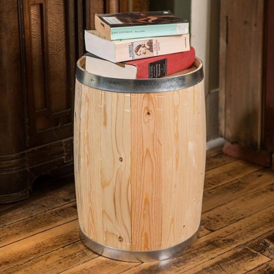 Claeys Old-Fashioned Rustic Pine Wood Multi Use Candy Keg 12.5" x 18"