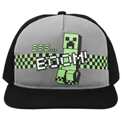 MInecraft BOOM! boys Creeper Youth Snapback hat for kids