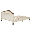 Twin Size Wood Platform Bed With House-shaped Headboard, Modern Solid Wood House Bed For Teens Bedroom - 4 of 4