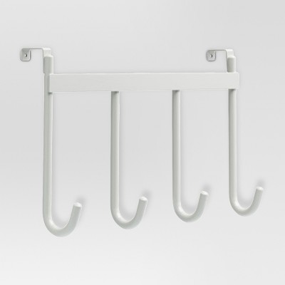 Smooth Over the Door Quad Hook in White - Threshold™