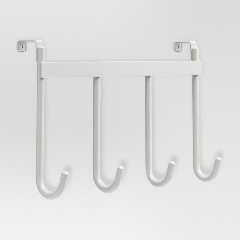 Smooth Over the Door Quad Hook in White - Threshold™ - image 1 of 1