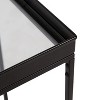 Kate and Laurel Lonsdale Rectangle End Table, 18x12x24, Black - 3 of 4