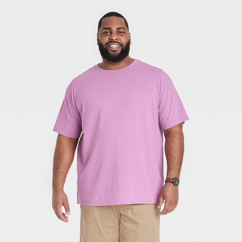 Men's Big & Tall Regular Fit Pique T-shirt - Goodfellow & Co™ Purple Xxlt :  Target