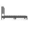 Glenwillow Home Kameli Upholstered Platform Bed, Nailhead Trim Camelback, Mattress Foundation, Wood Slat Support, No Box Spring Needed, Stone, King - 4 of 4