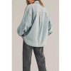 Women's denim button down shirt - MIOU MUSE - 4 of 4
