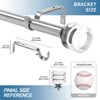 Urbanest 1-inch Diameter Palazzo Crystal Adjustable Single Drapery Curtain Rod - 3 of 4
